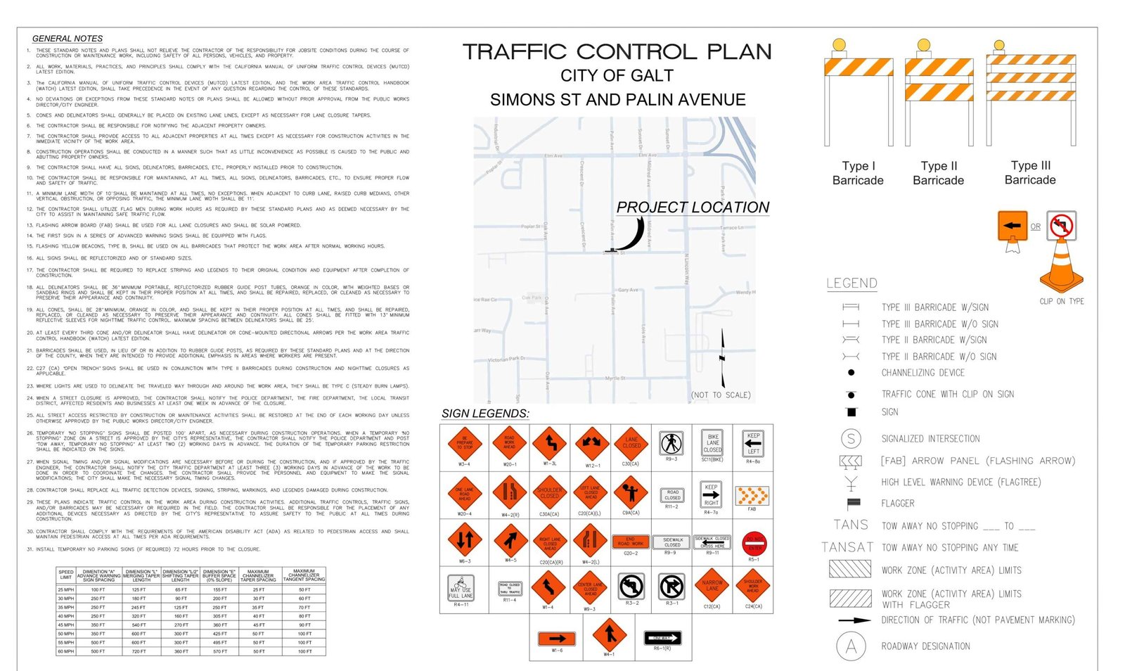 Traffic Control Plan sample