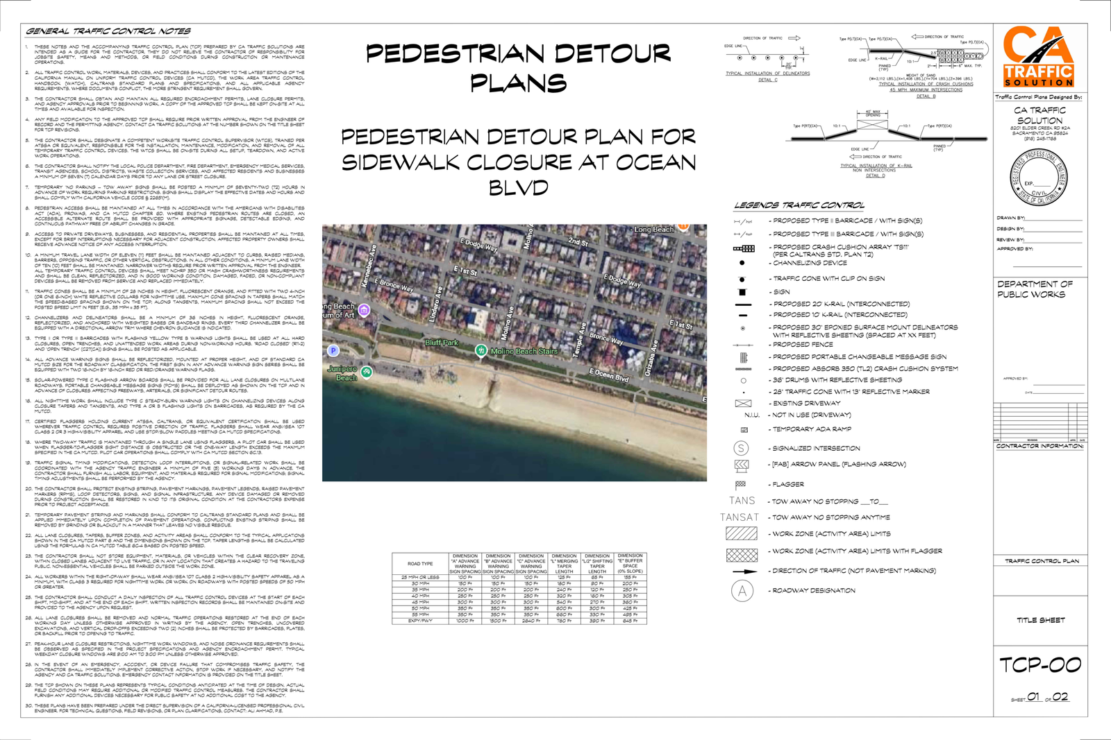 Traffic Control Plan sample